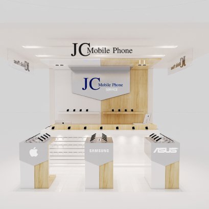 ออกแบบร้านมือถือ JC Mobile : Accessories Shop ห้าง Imperial World สำโรง